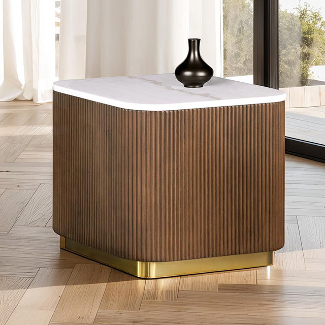 Virden Side Table Brown