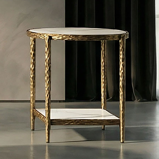 Kerna Side Table Matte Gold