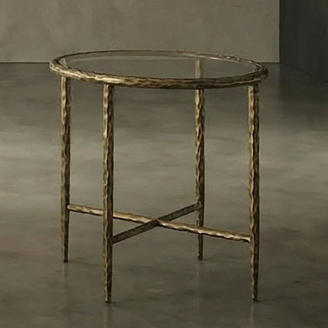 Talva Side Table Matte Gold