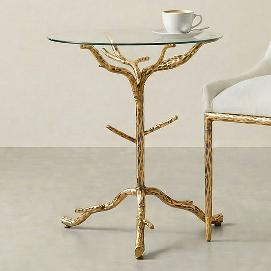 Sarna Side Table Matte Gold