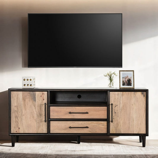 Lakeside TV Console Light White Wash