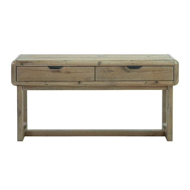 Solenne Arc Console Table Knotty Grained Oak