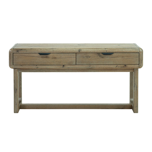Solenne Arc Console Table Knotty Grained Oak