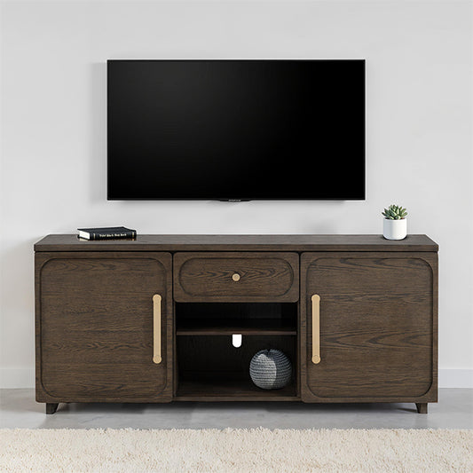 Vellara TV Console Dark Walnut