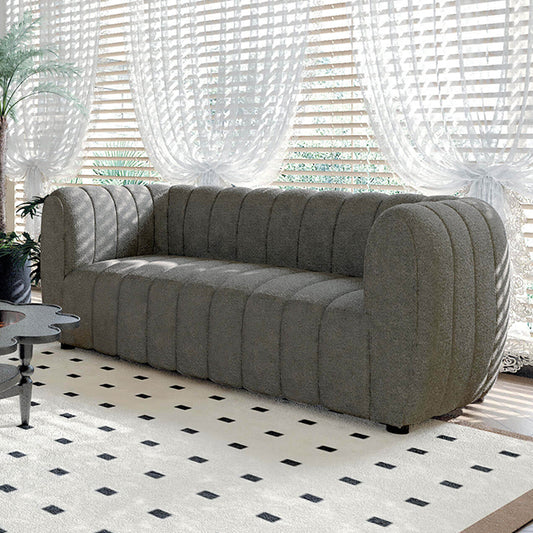 Aversa Loveseat Charcoal Gray