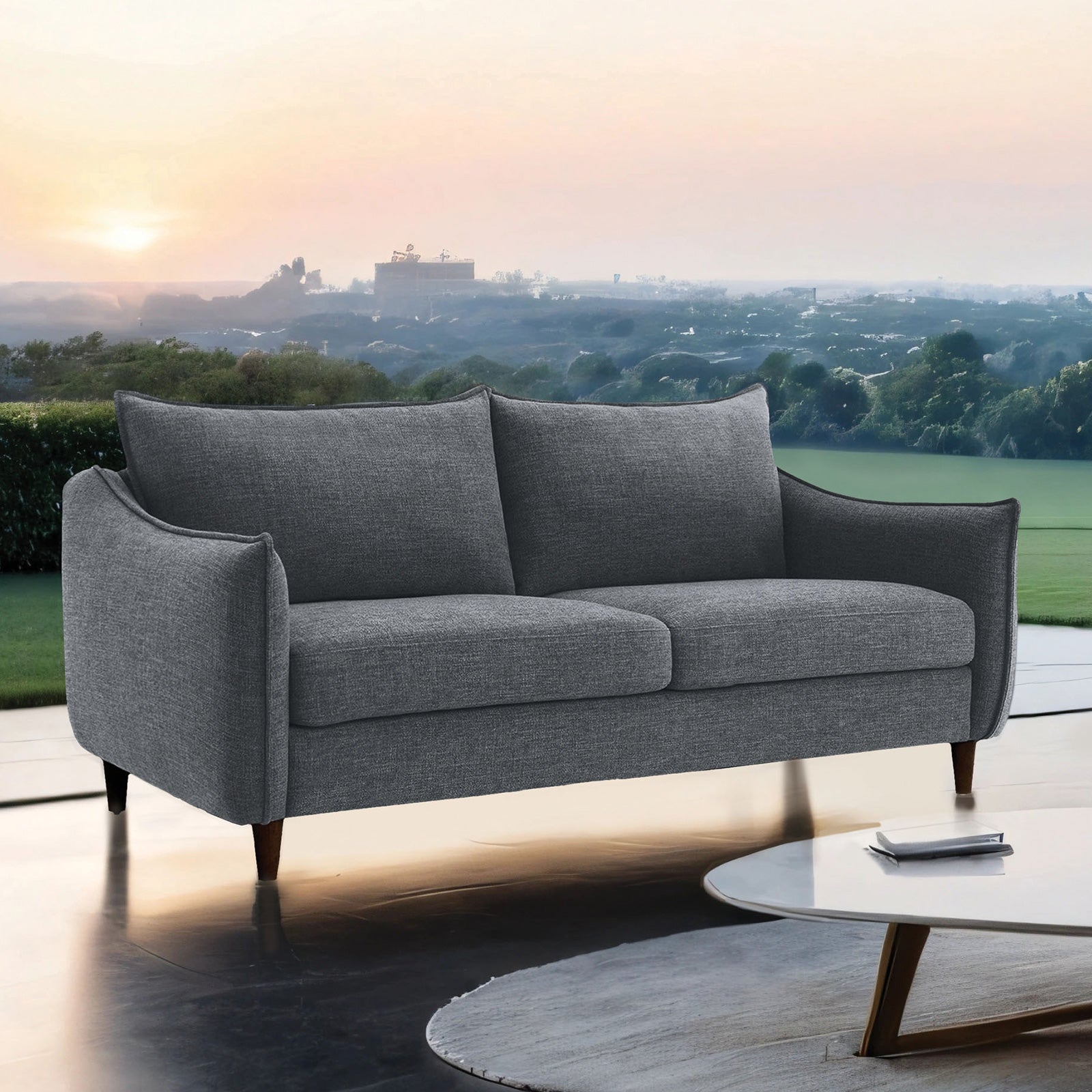 Vermon Loveseat Gray