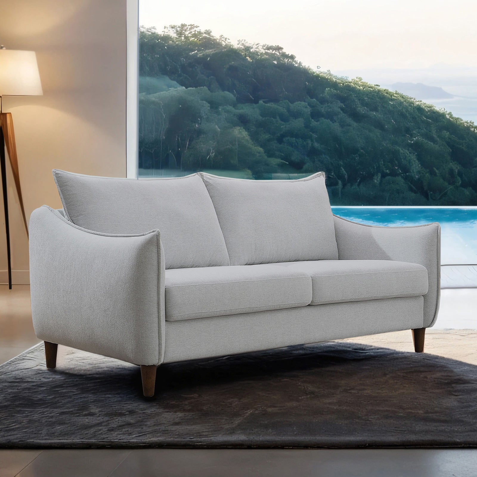 Vermon Loveseat Light Gray