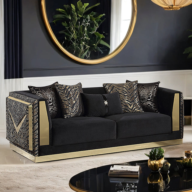 Doriphei Sofa Black Velvet