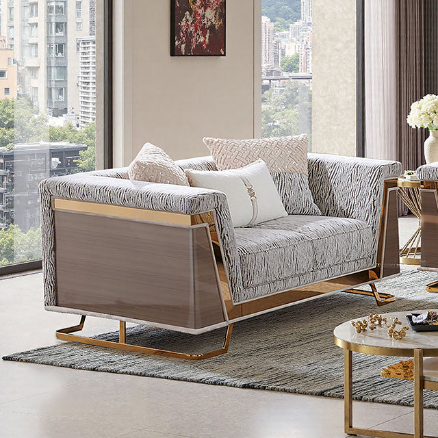 Thomasyn Loveseat Gold