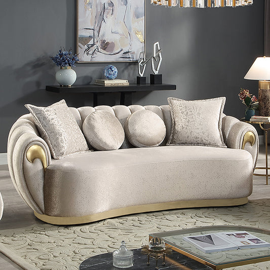 Reidin Sofa Metallic Taupe