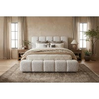 Grevan Bed Quartz White