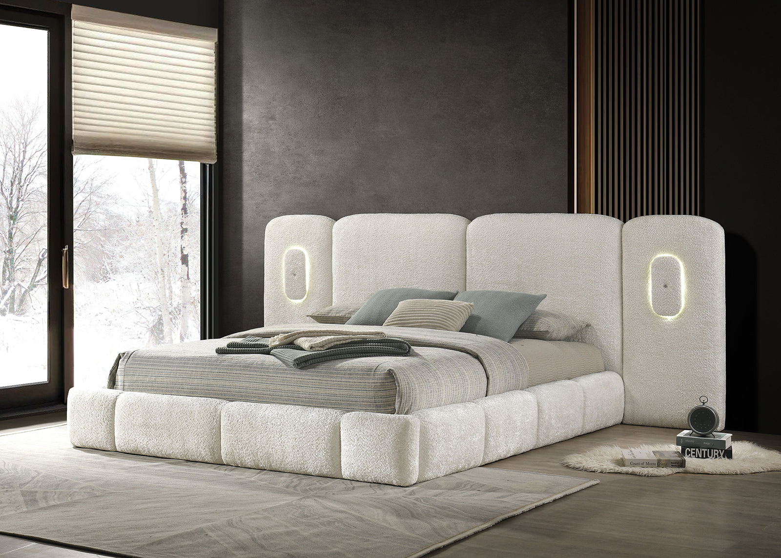 Newhaven Bed (Ivory) - Variant 1 Z