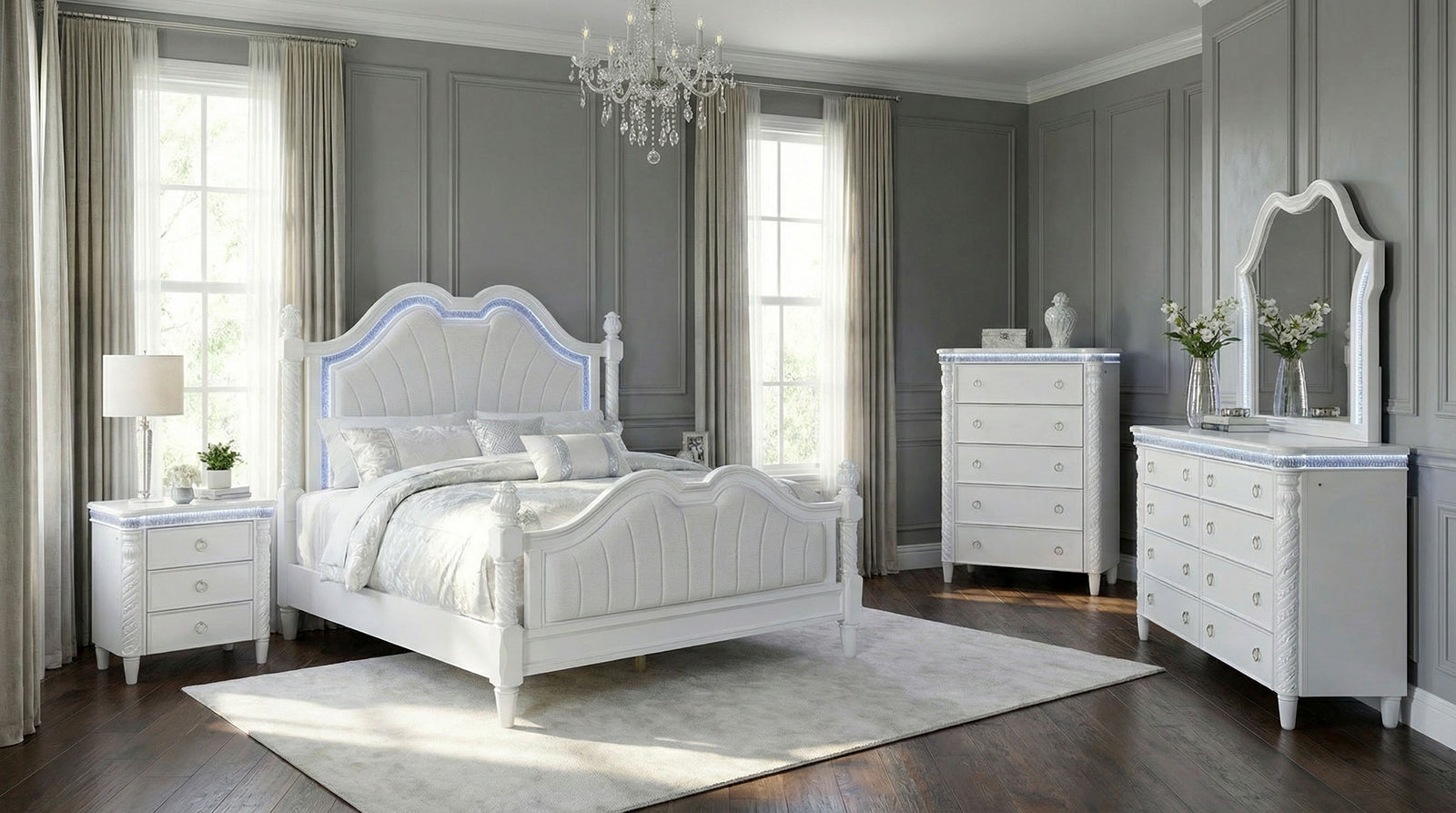 Swindon Bed (Pearl White) - Variant Z