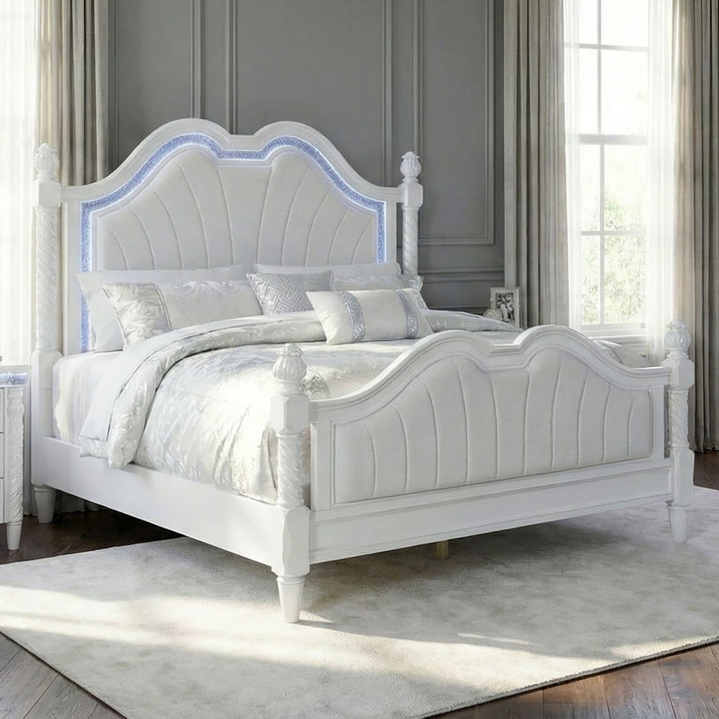 Swindon Bed (Pearl White) - Variant 1