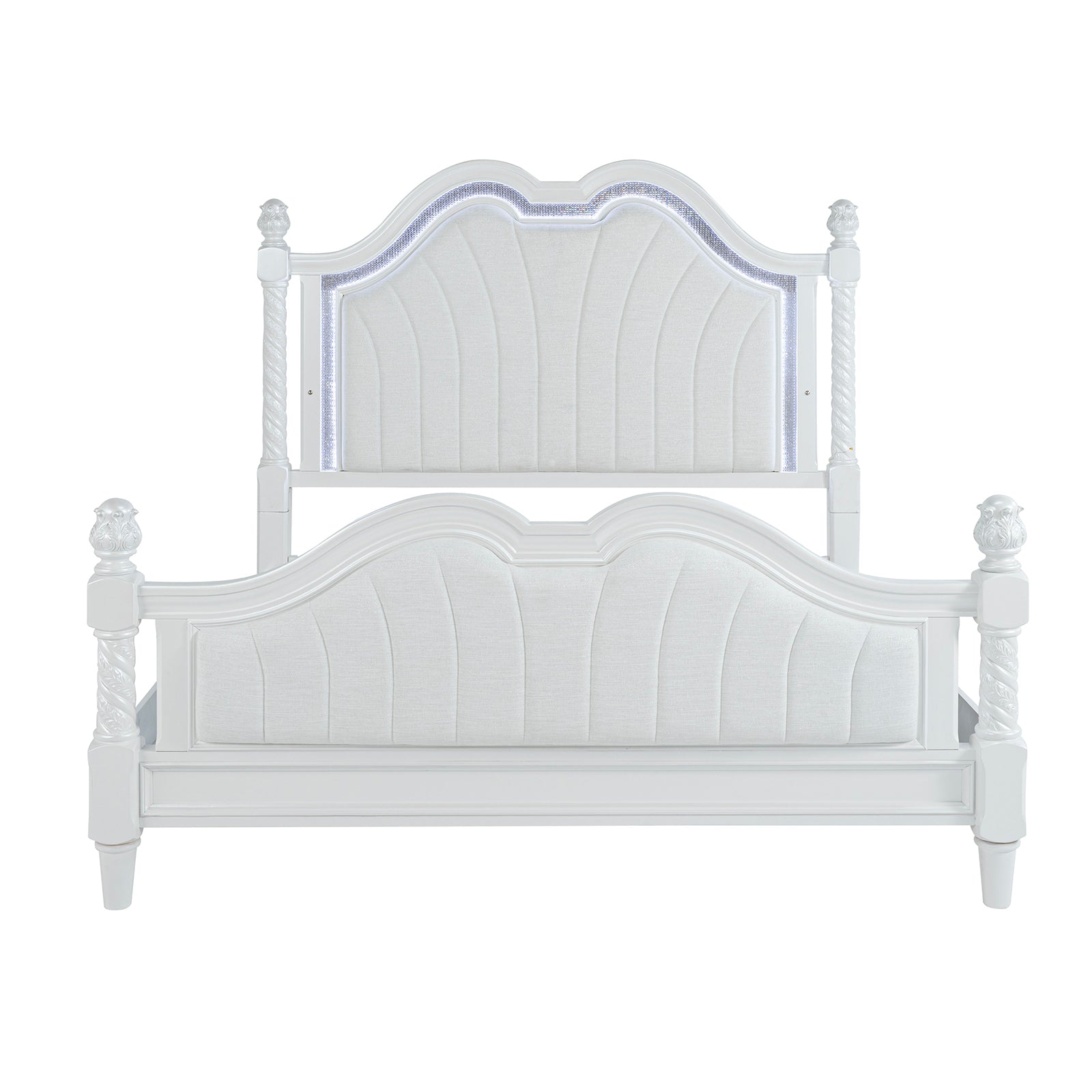 Swindon Bed (Pearl White) - Lifestyle 3