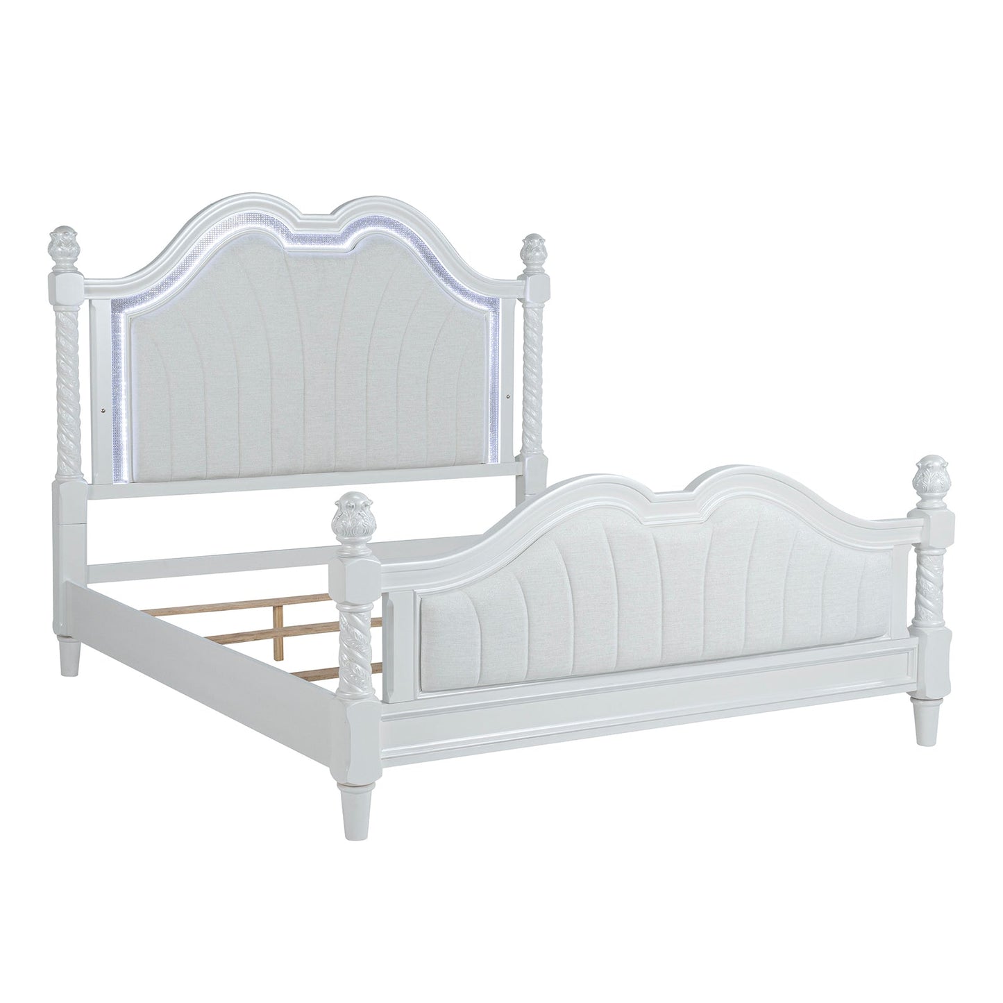 Swindon Bed (Pearl White) - Lifestyle 4