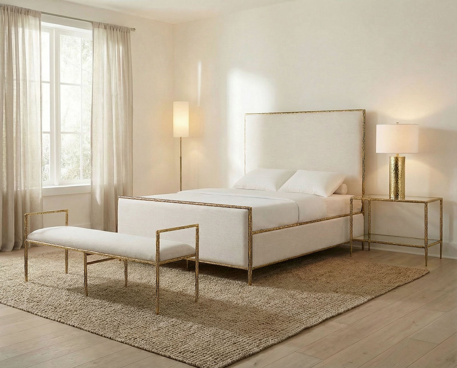 Valda Bed (Champagne Gold) - Variant Z