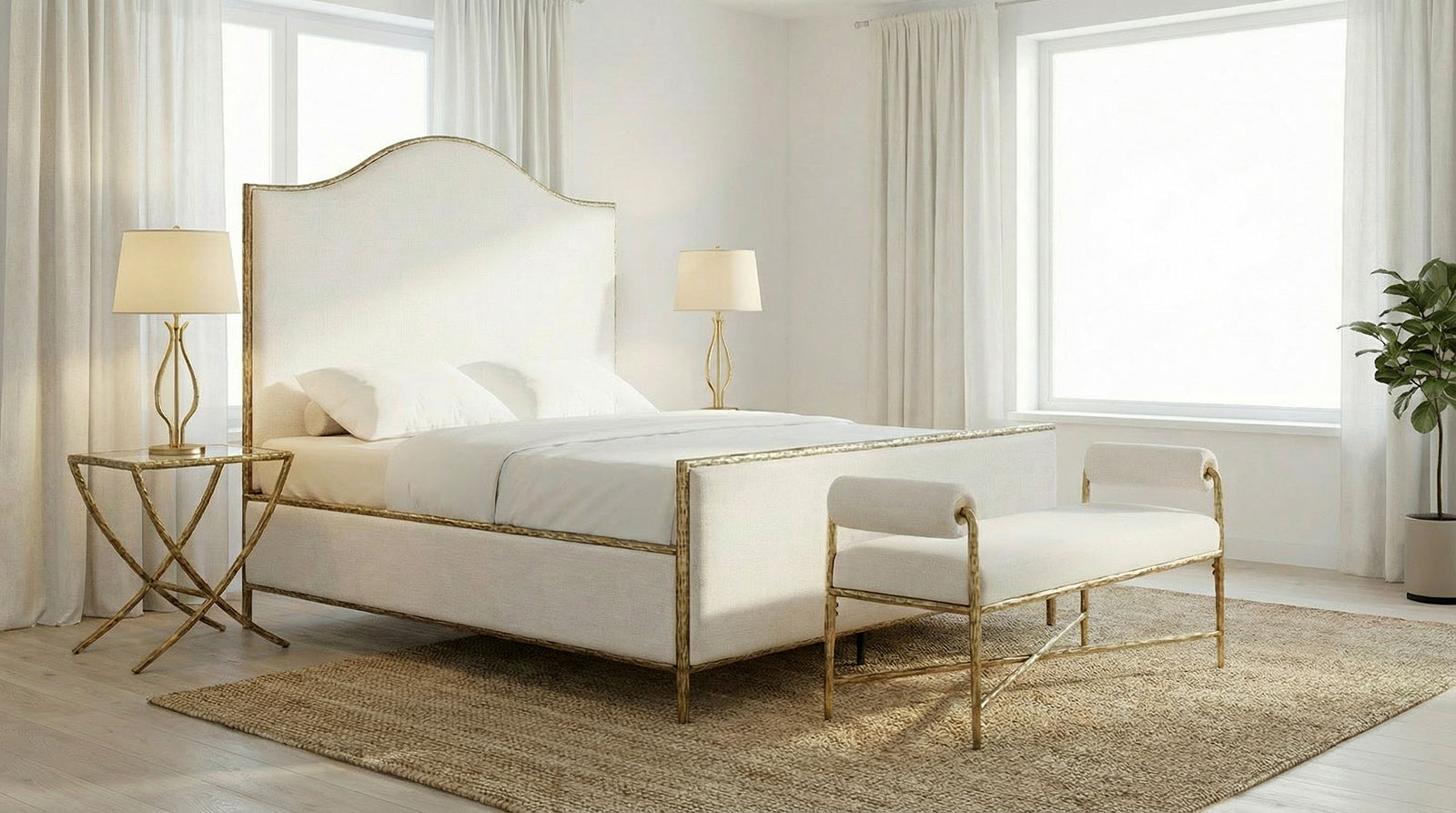 Vilna Bed (Champagne Gold) - Variant Z