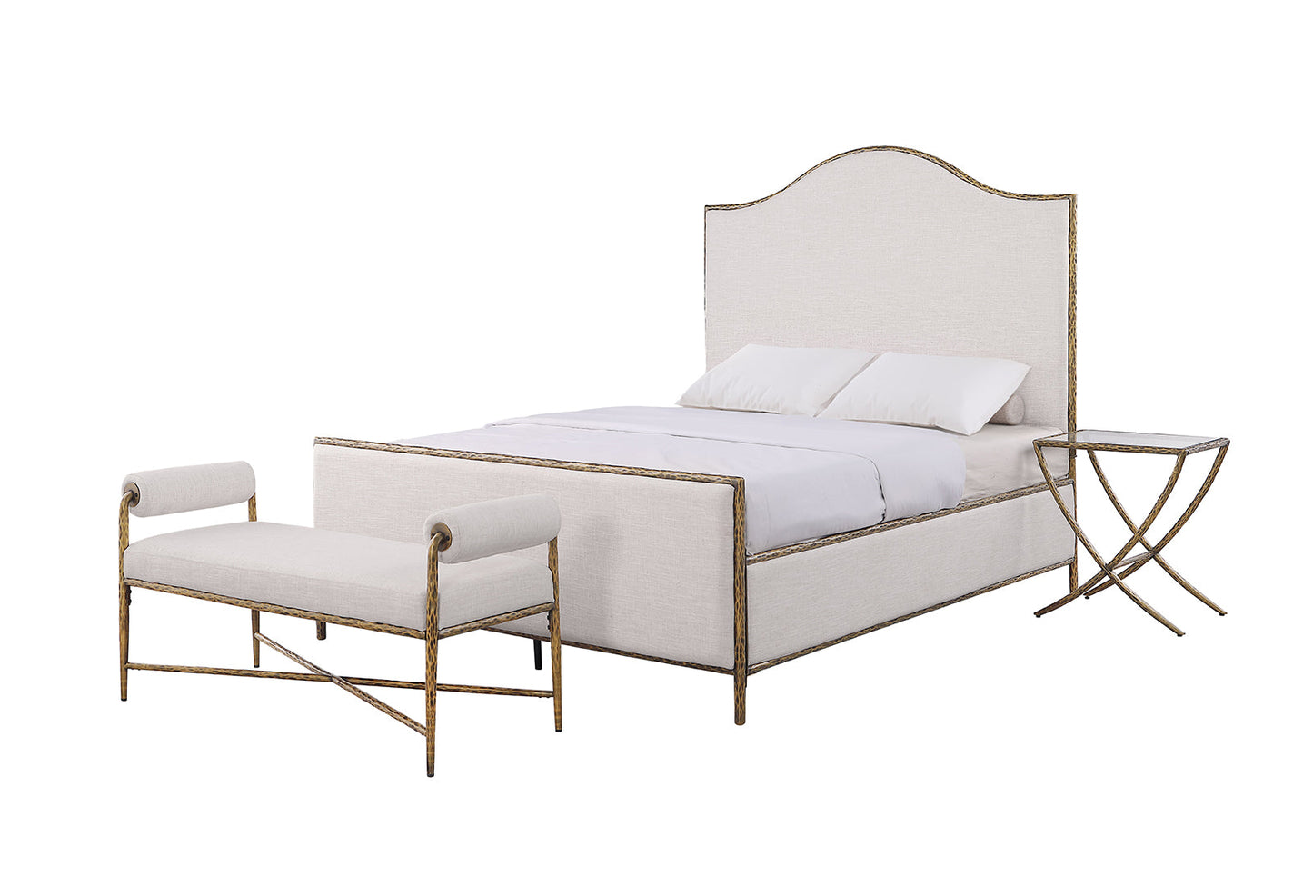 Vilna Bed (Champagne Gold) - Lifestyle 1
