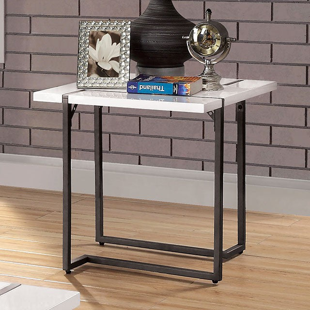 Izar Side Table White