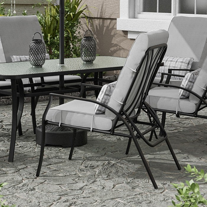 Palma Adjustable Chairs Outdoor Chair Black