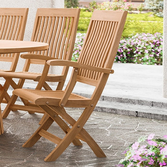 Nusa Folding Arm Chair Outdoor Chair Natural