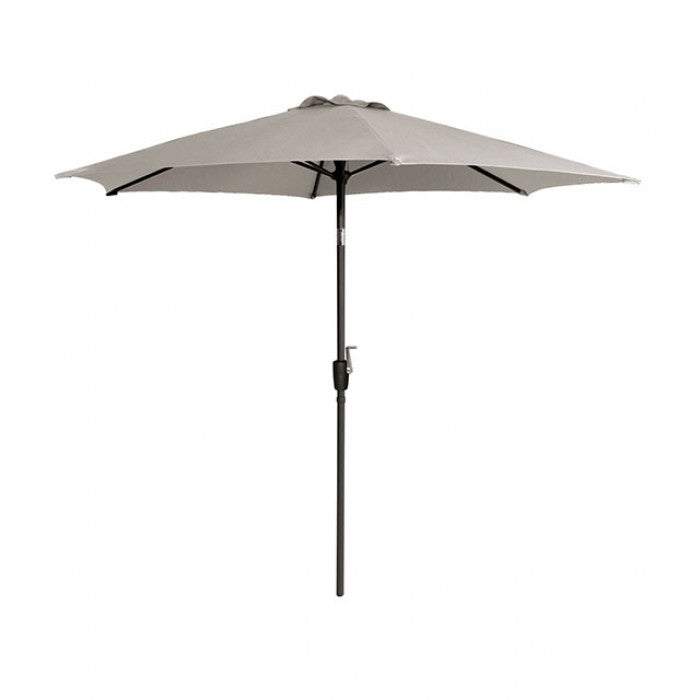 Halo Round Tilting Umbrella Umbrella Canvas Stone