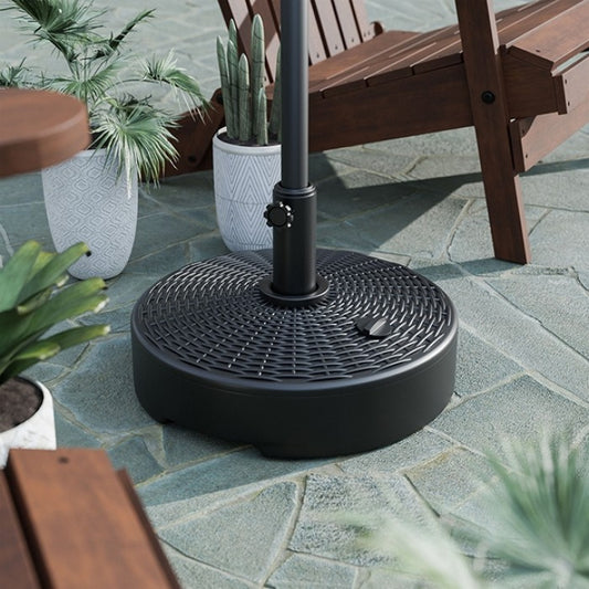 Fab Round Umbrella Base Umbrella Black