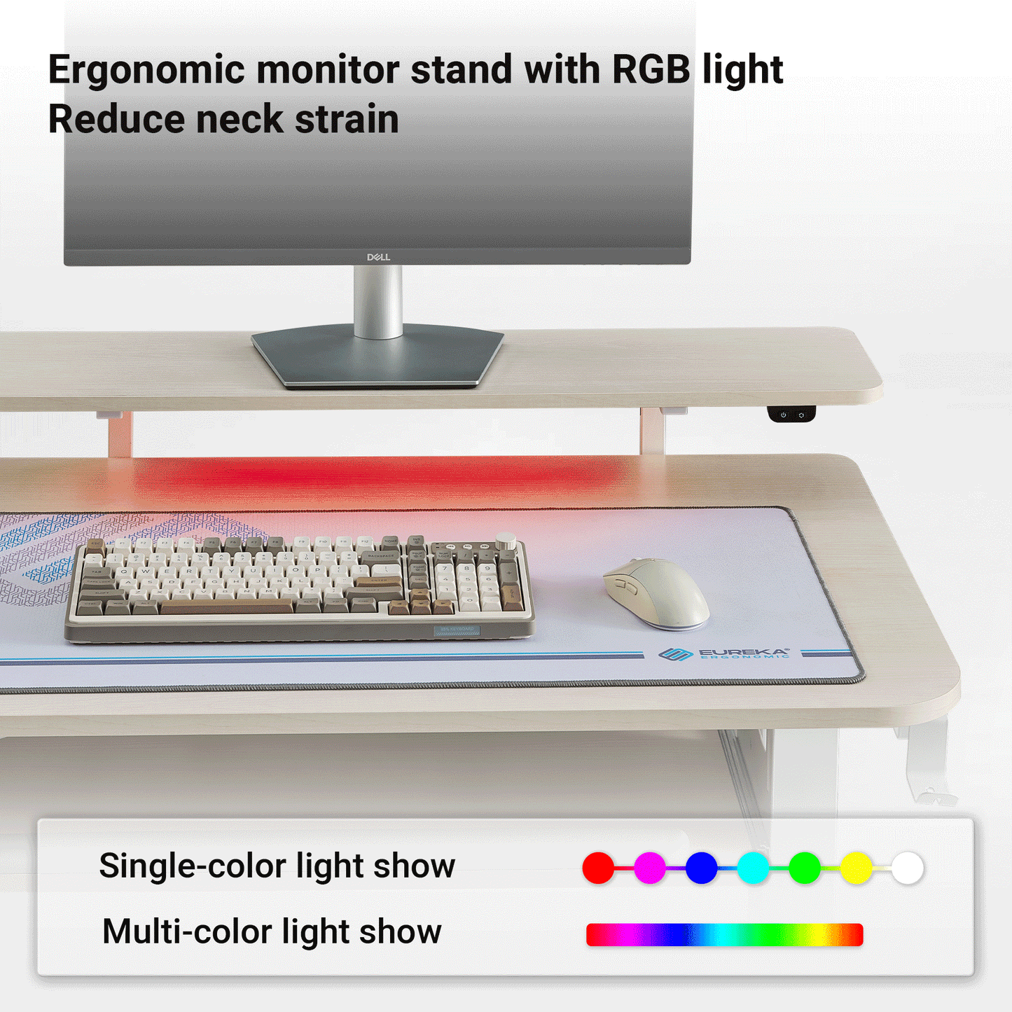L-Shaped Standing Desk with Accessories Set (60"x23")