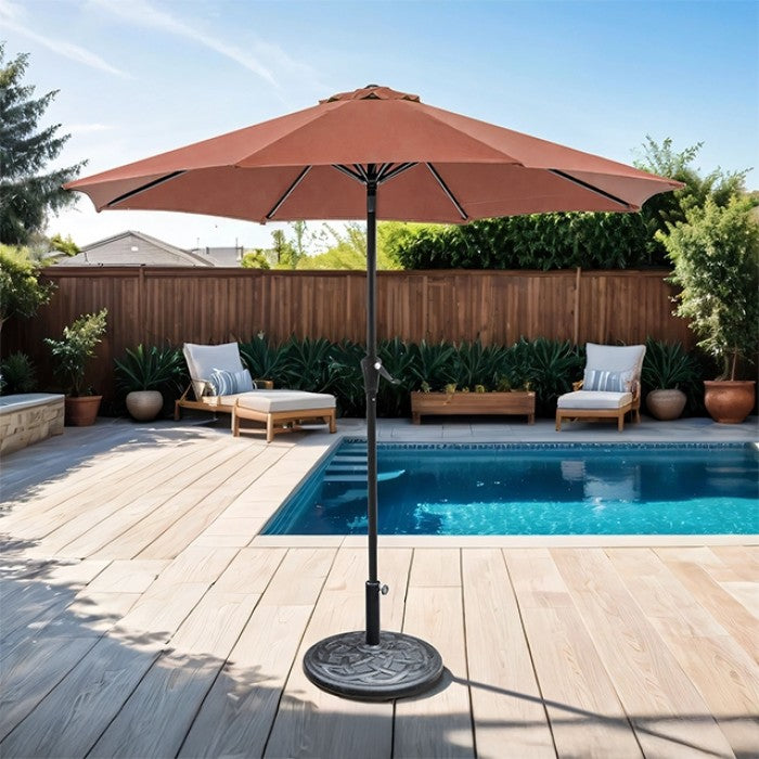 Tano 9' Outdoor Umbrella Umbrella Burgundy