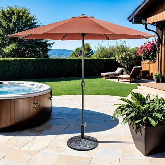 Mora 11' Outdoor Umbrella Umbrella Burgundy