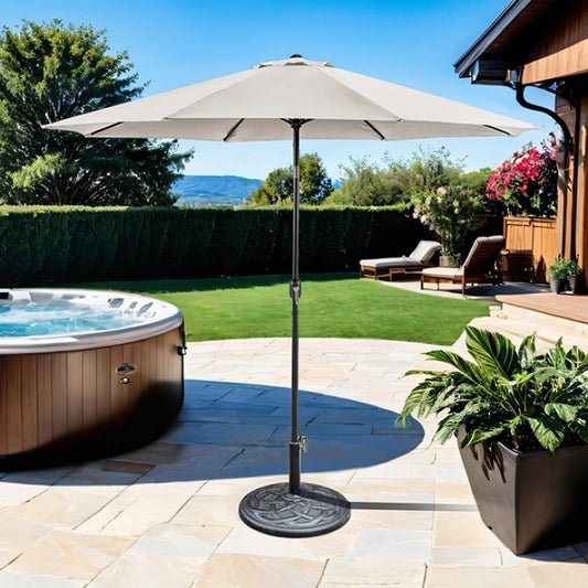 Mora 11' Outdoor Umbrella Umbrella Beige