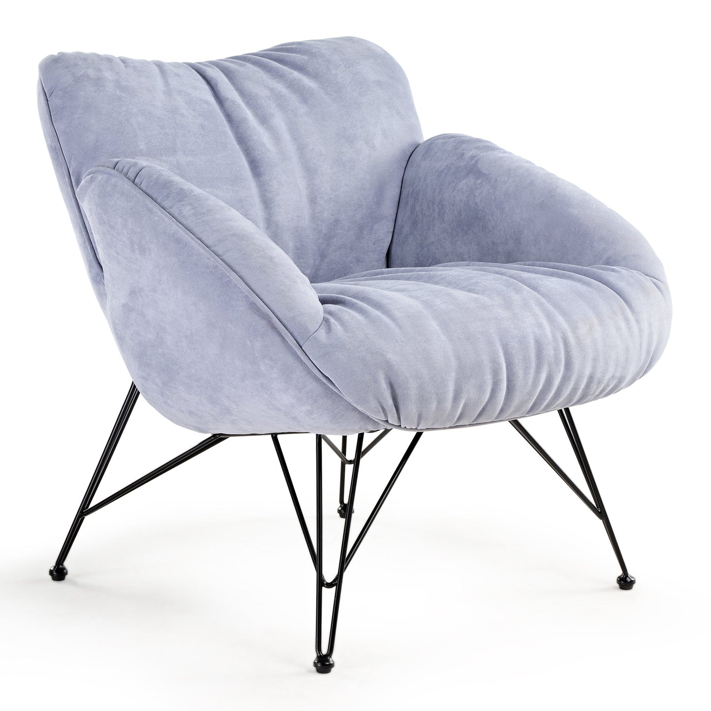 Marco, Soft Padded Cozy Lounge Chair, Blue