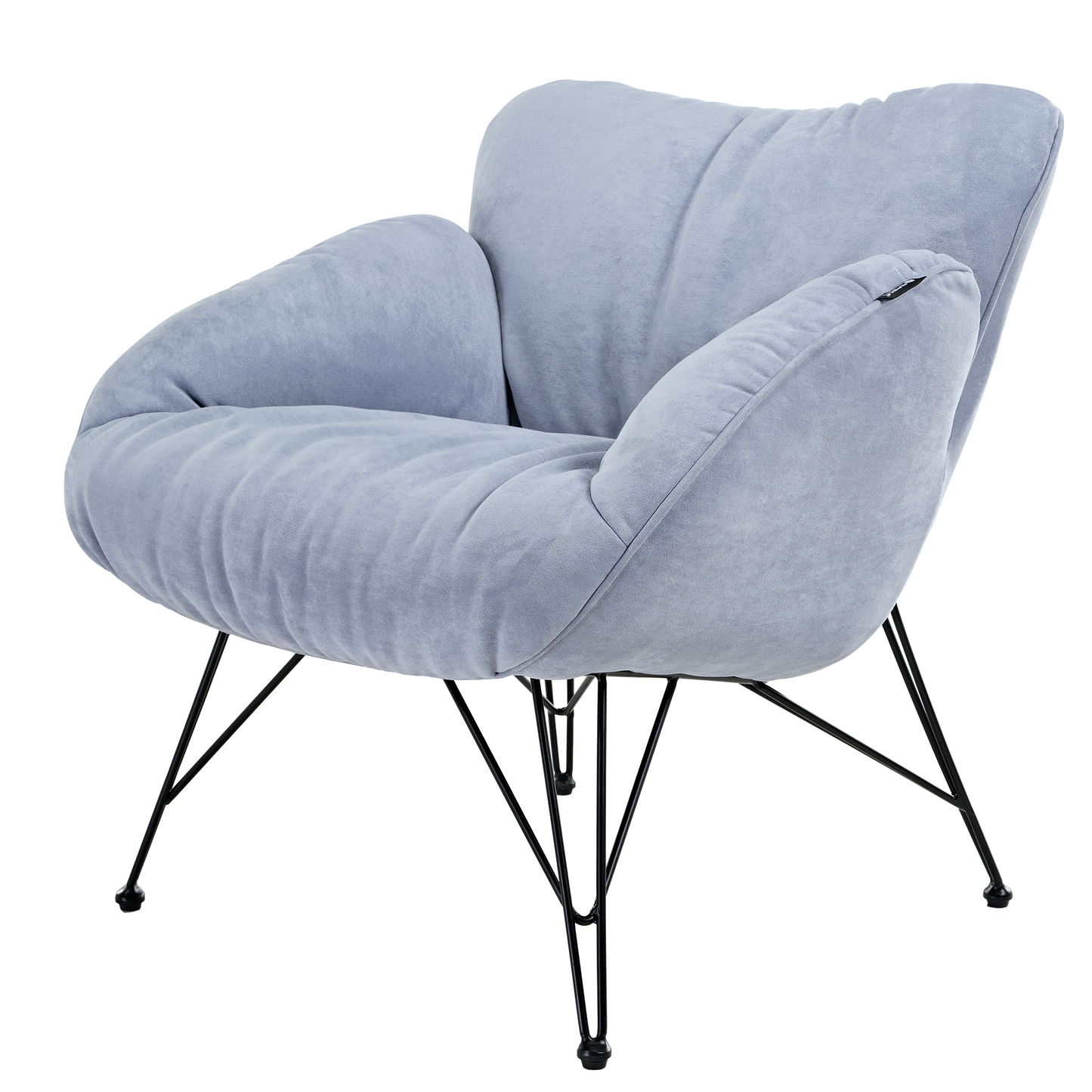 Marco, Soft Padded Cozy Lounge Chair, Blue