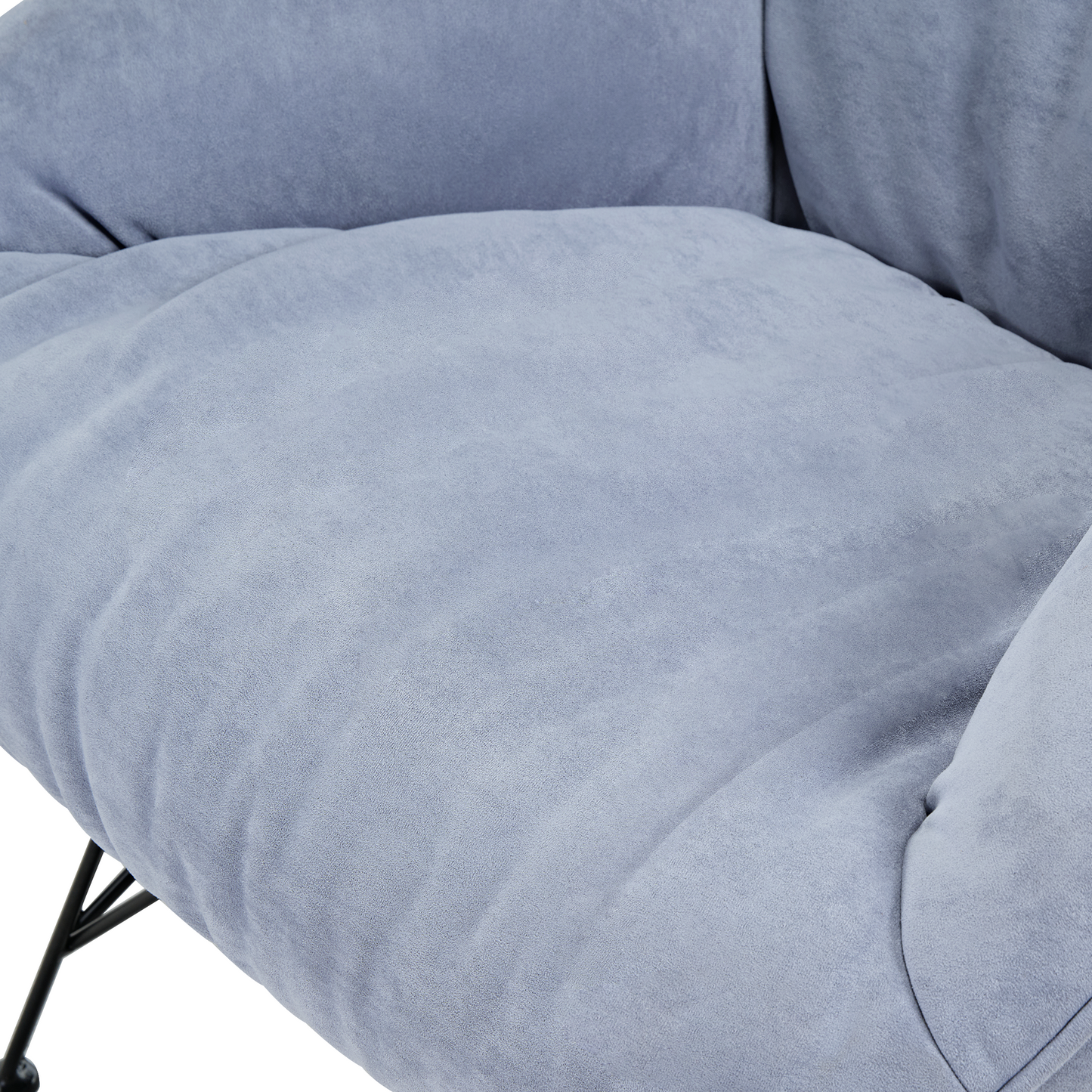 Marco, Soft Padded Cozy Lounge Chair, Blue