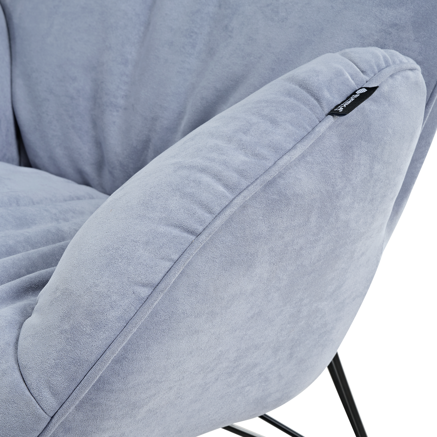Marco, Soft Padded Cozy Lounge Chair, Blue