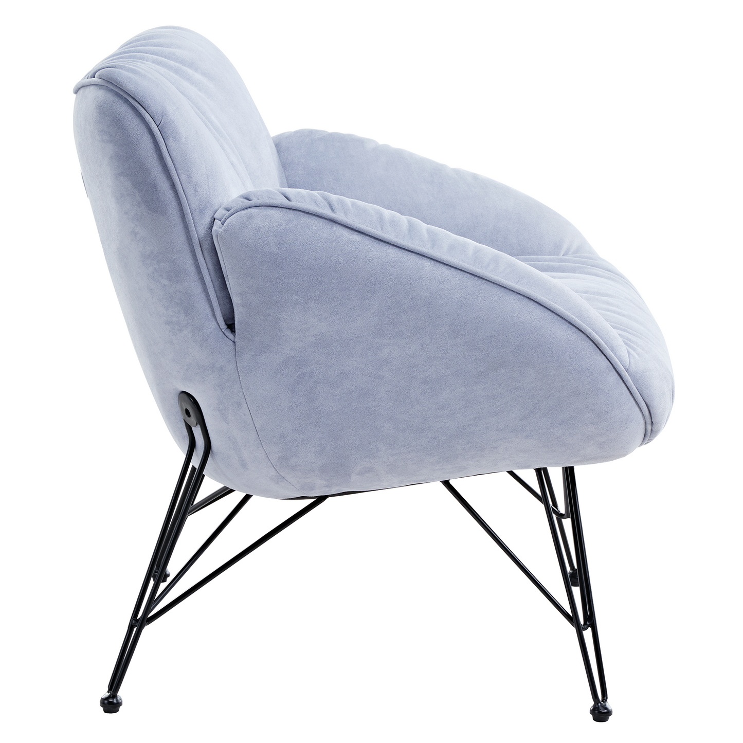 Marco, Soft Padded Cozy Lounge Chair, Blue