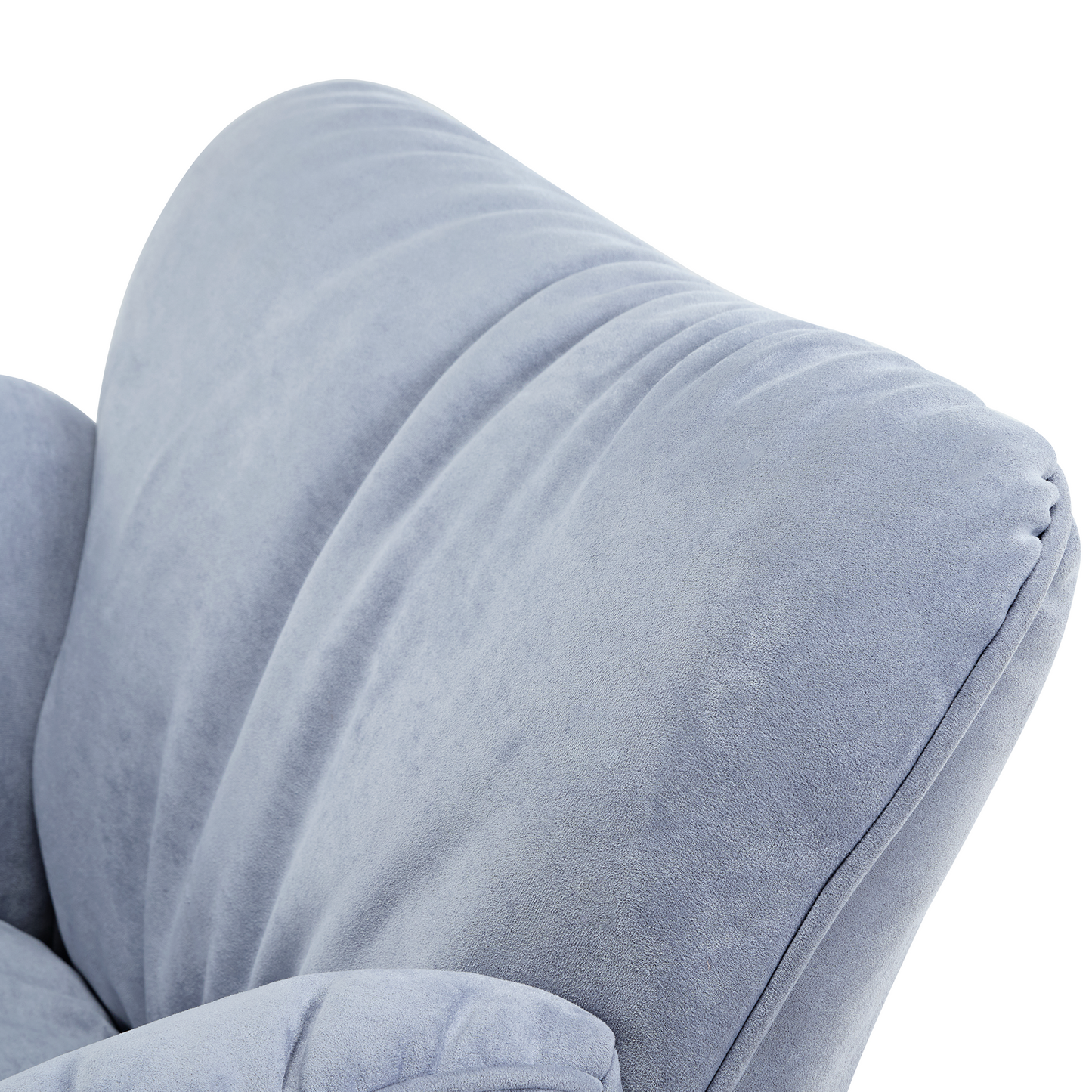 Marco, Soft Padded Cozy Lounge Chair, Blue