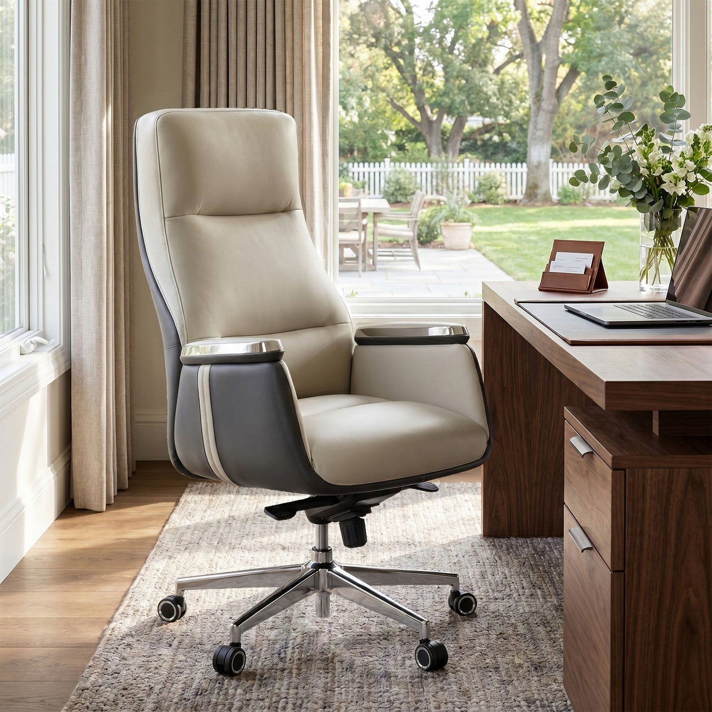 Royal II, Silicone & Leather Executive Ergonomic Office Chair
