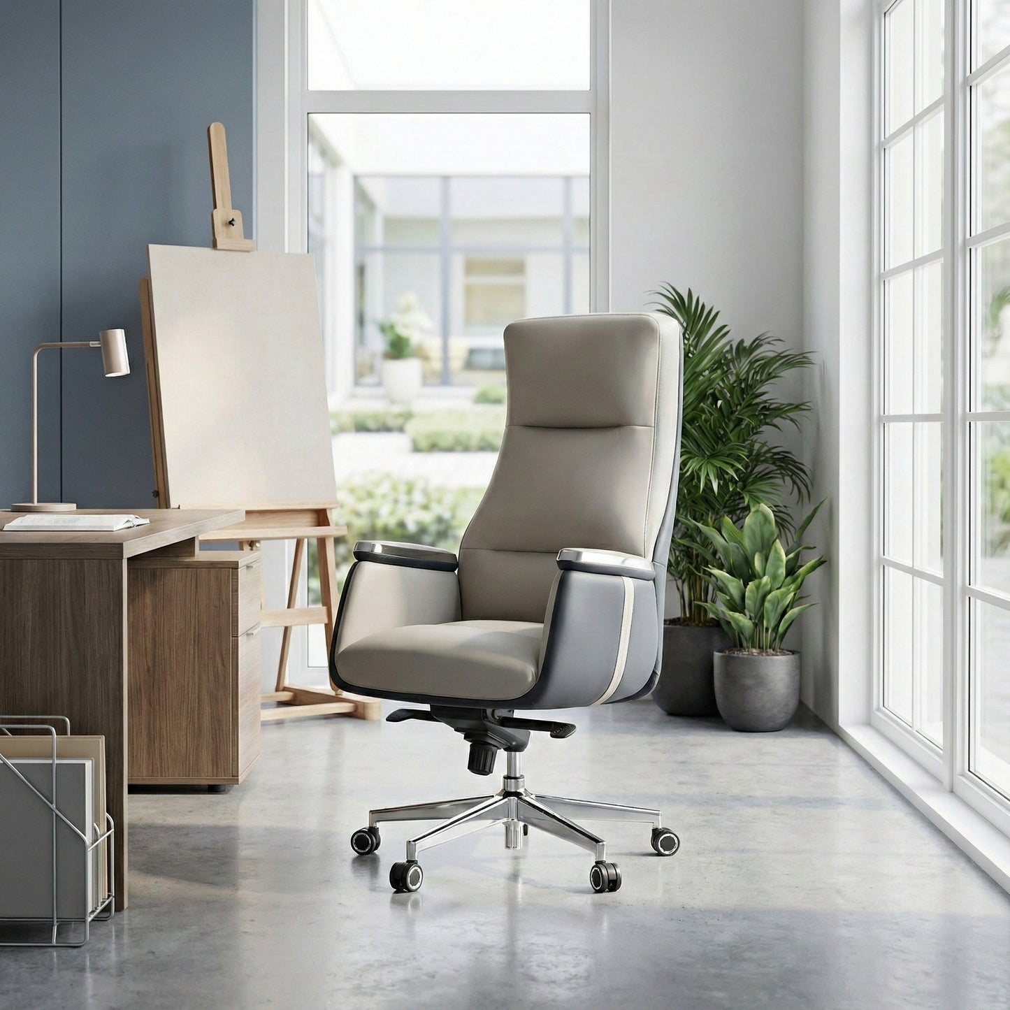 Royal II, Silicone & Leather Executive Ergonomic Office Chair