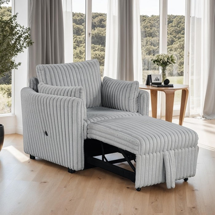Denholme Chaise Gray