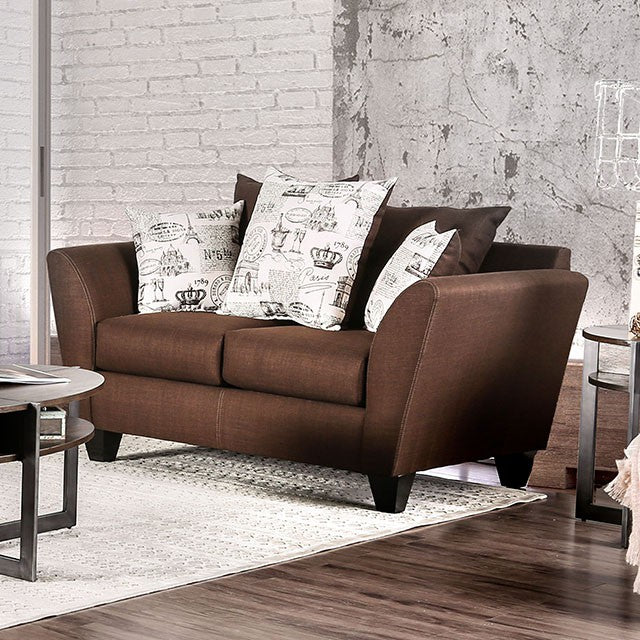 Delanie Loveseat Chocolate